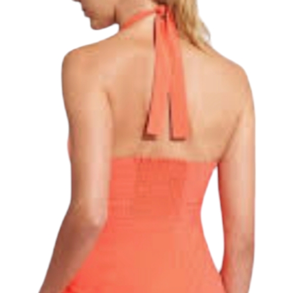 Athleta Pack Everywhere Halter Dress Athleisure Mixed Print Purple size 12 Tall - Picture 15 of 16